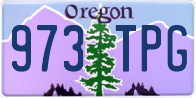 OR license plate 973TPG