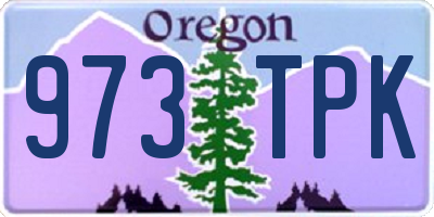 OR license plate 973TPK