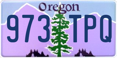 OR license plate 973TPQ
