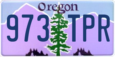 OR license plate 973TPR