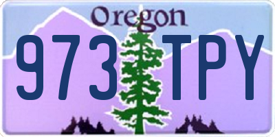 OR license plate 973TPY