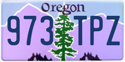 OR license plate 973TPZ
