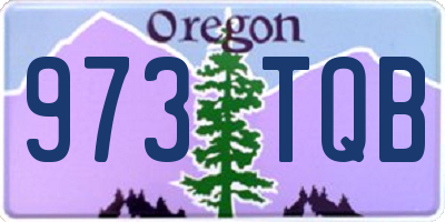 OR license plate 973TQB