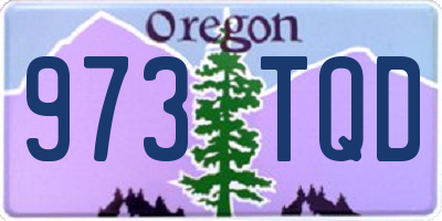 OR license plate 973TQD