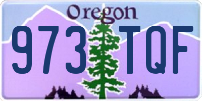 OR license plate 973TQF