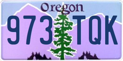 OR license plate 973TQK