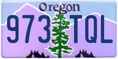 OR license plate 973TQL