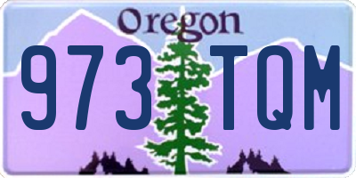OR license plate 973TQM