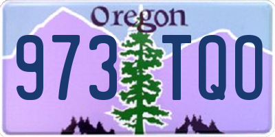 OR license plate 973TQO