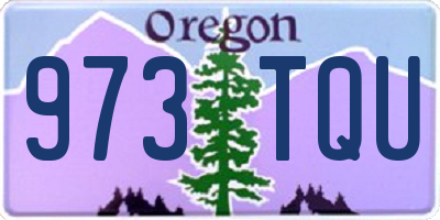 OR license plate 973TQU
