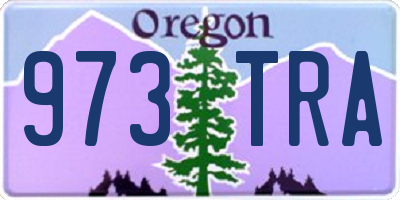 OR license plate 973TRA