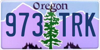 OR license plate 973TRK