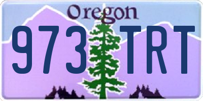 OR license plate 973TRT