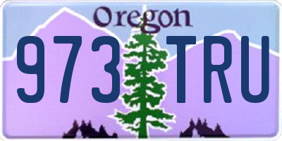 OR license plate 973TRU
