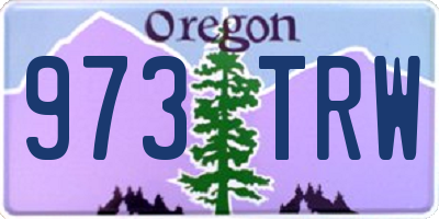 OR license plate 973TRW