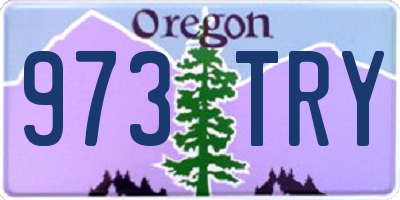 OR license plate 973TRY