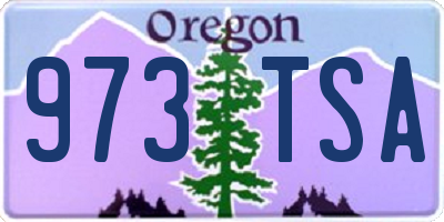 OR license plate 973TSA