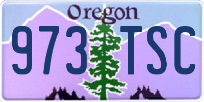 OR license plate 973TSC