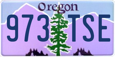 OR license plate 973TSE
