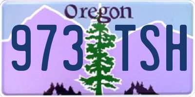 OR license plate 973TSH