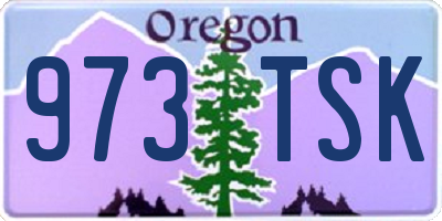 OR license plate 973TSK