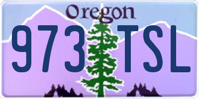OR license plate 973TSL