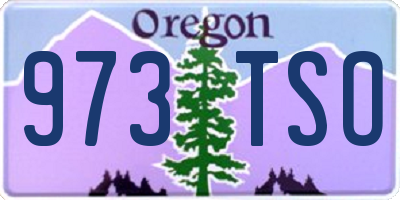 OR license plate 973TSO