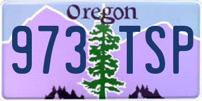 OR license plate 973TSP