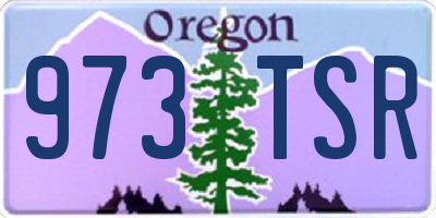 OR license plate 973TSR