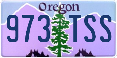 OR license plate 973TSS
