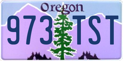 OR license plate 973TST
