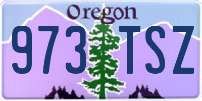 OR license plate 973TSZ