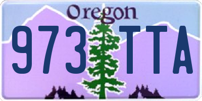 OR license plate 973TTA