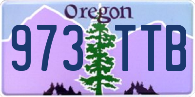 OR license plate 973TTB