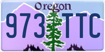 OR license plate 973TTC