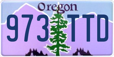 OR license plate 973TTD