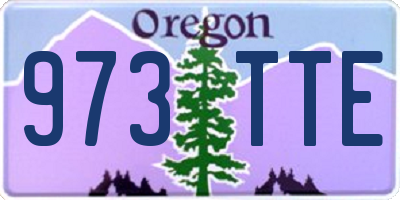 OR license plate 973TTE