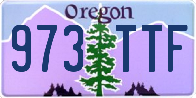 OR license plate 973TTF