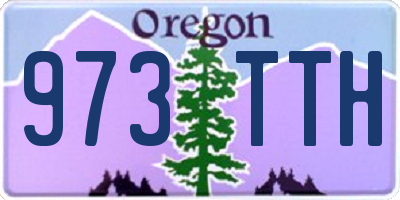 OR license plate 973TTH