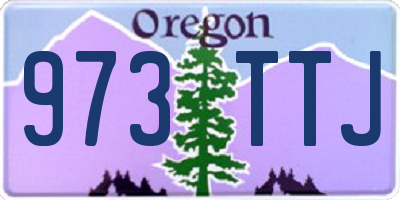 OR license plate 973TTJ