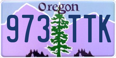 OR license plate 973TTK
