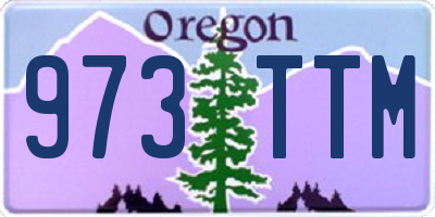 OR license plate 973TTM