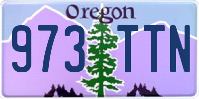 OR license plate 973TTN