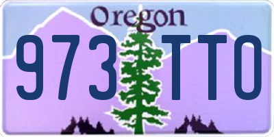OR license plate 973TTO