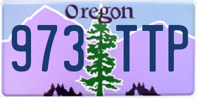 OR license plate 973TTP