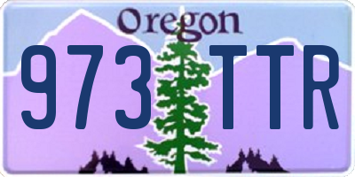 OR license plate 973TTR