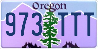 OR license plate 973TTT