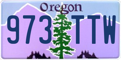 OR license plate 973TTW