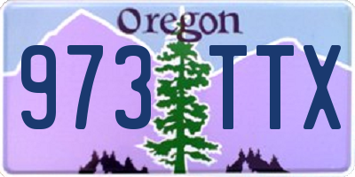 OR license plate 973TTX