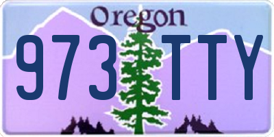 OR license plate 973TTY